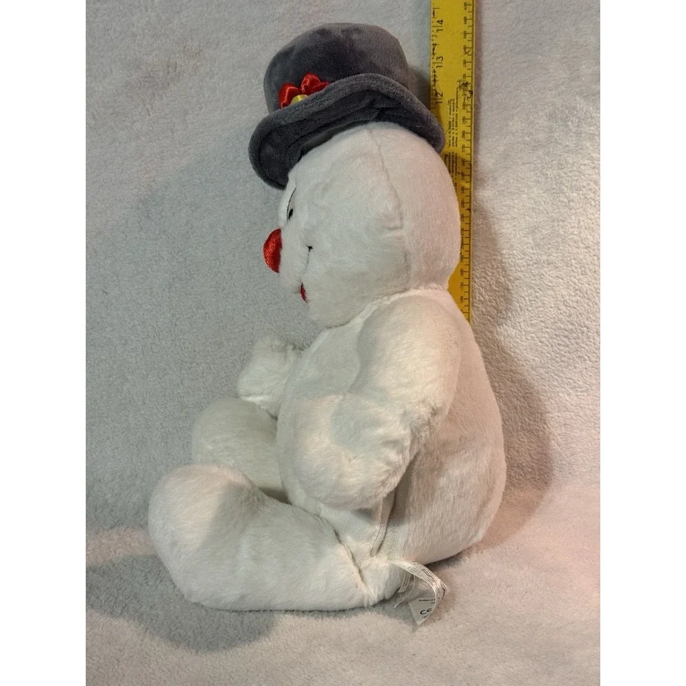 Build a Bear Frosty the Snowman Christmas Cheeks Lights Sound Plush Stuffed